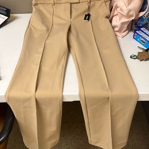 Ladies pin tuck front pants